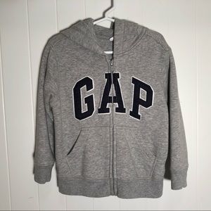 NWOT GAP Logo Hoodie Fleece Full Zip Toddler 4